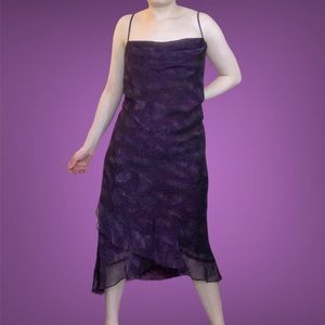 PURPLE MAXI DRESS SPAGHETTI STRAP COWL NECK FAIRY CORE WHIMSIGOTH 💜💜